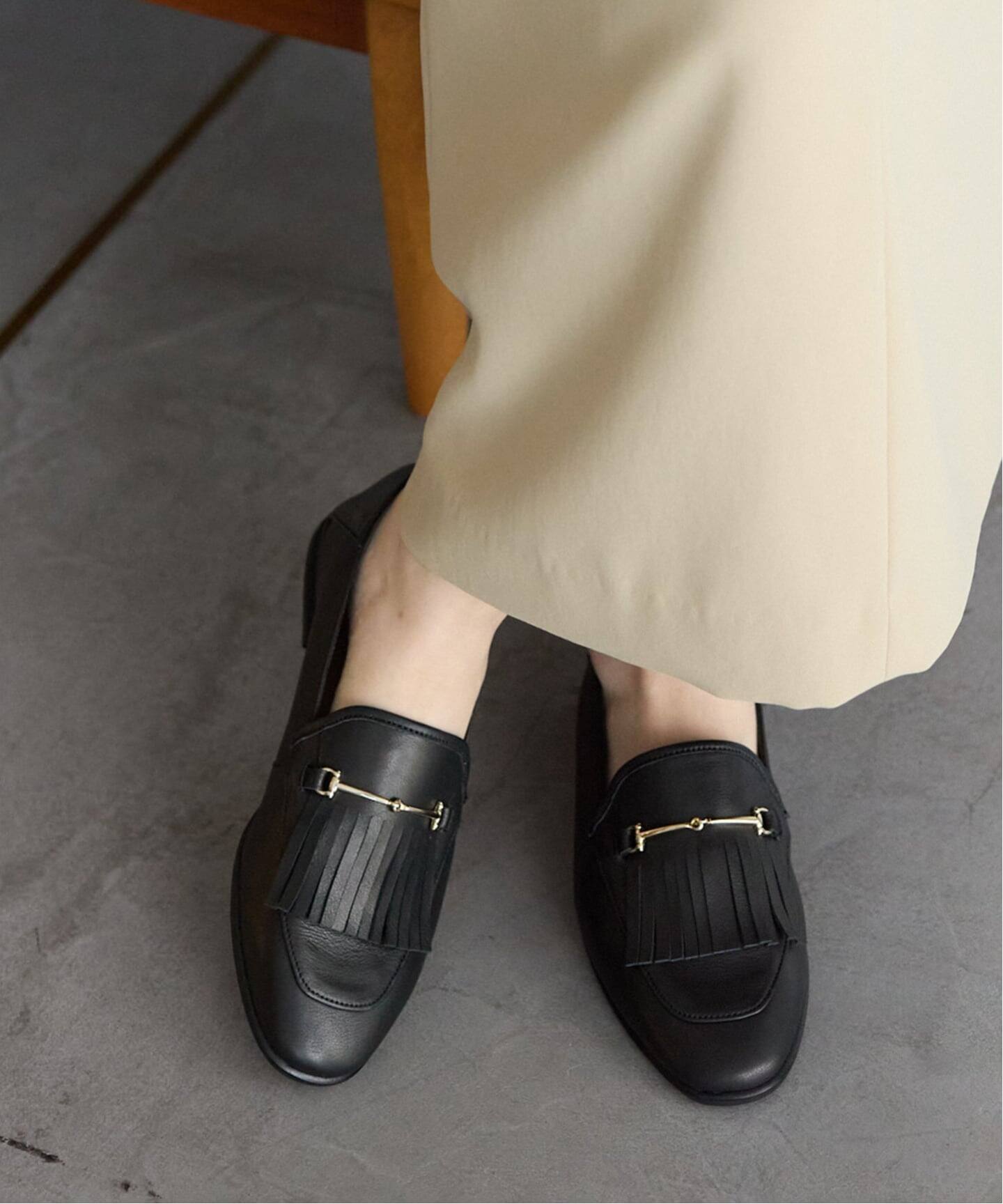 レザーキルトビットバブーシュ（ローファー）｜LE TALON（ル タロン