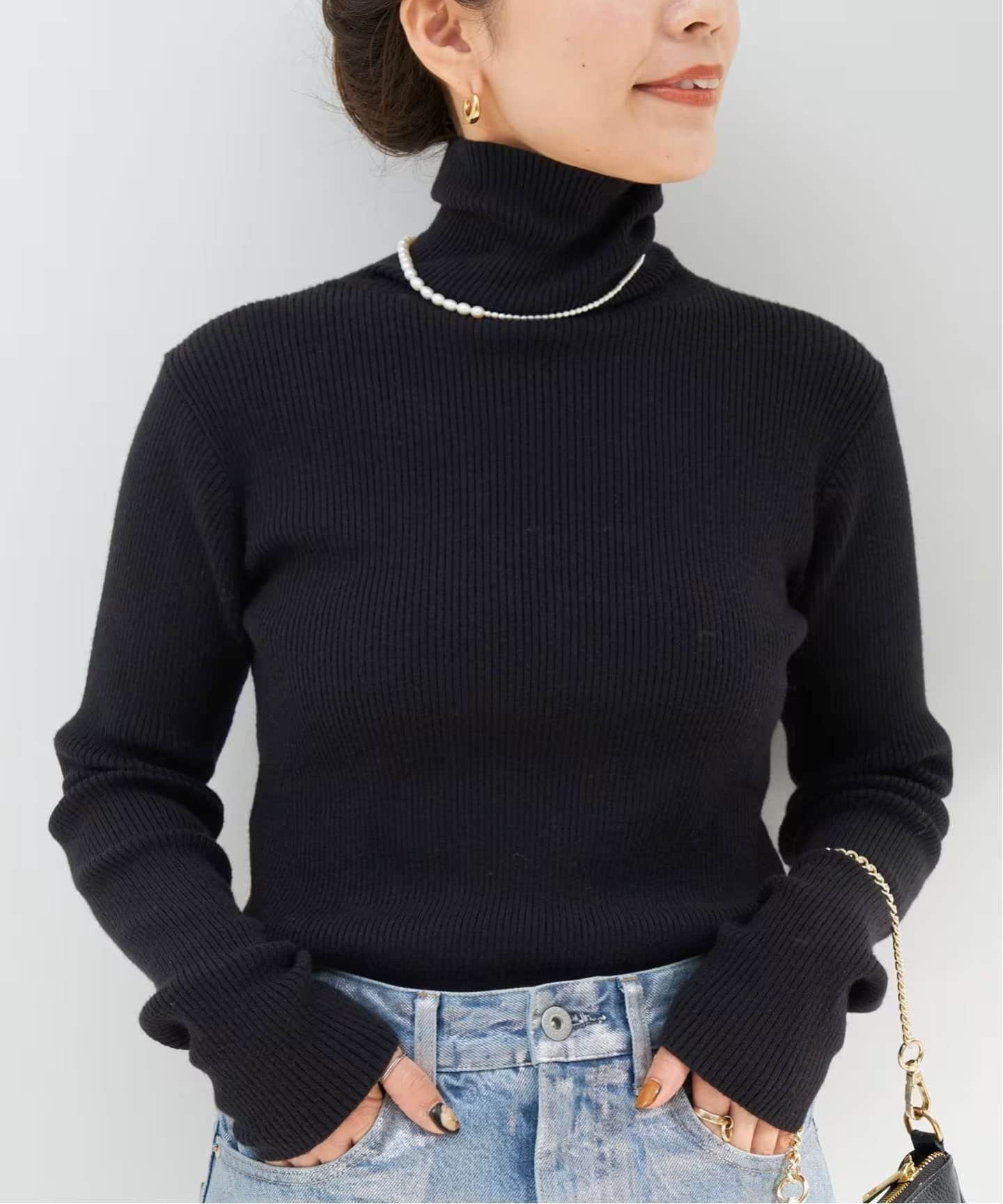 追加》タートルリブニット（ニット／セーター）｜B.C STOCK（ベーセー