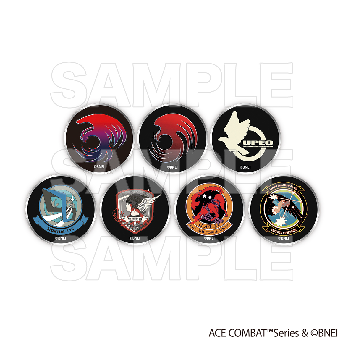 ACE COMBAT エンブレム ドームピンバッジ Vol.1 ＜全7種＞【MeeToMa