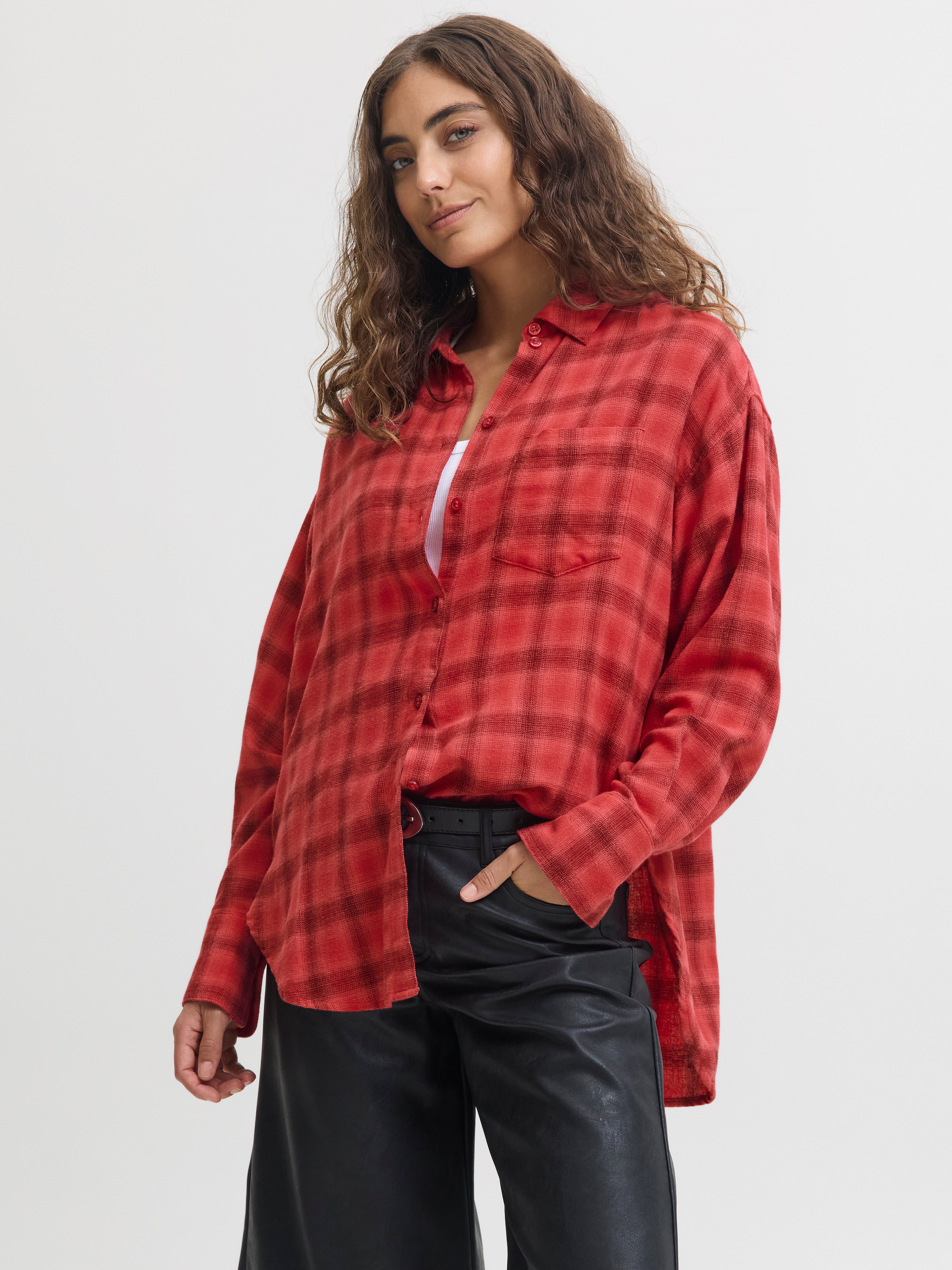 JXJAMIE Shirt | Medium Red | JJXX®