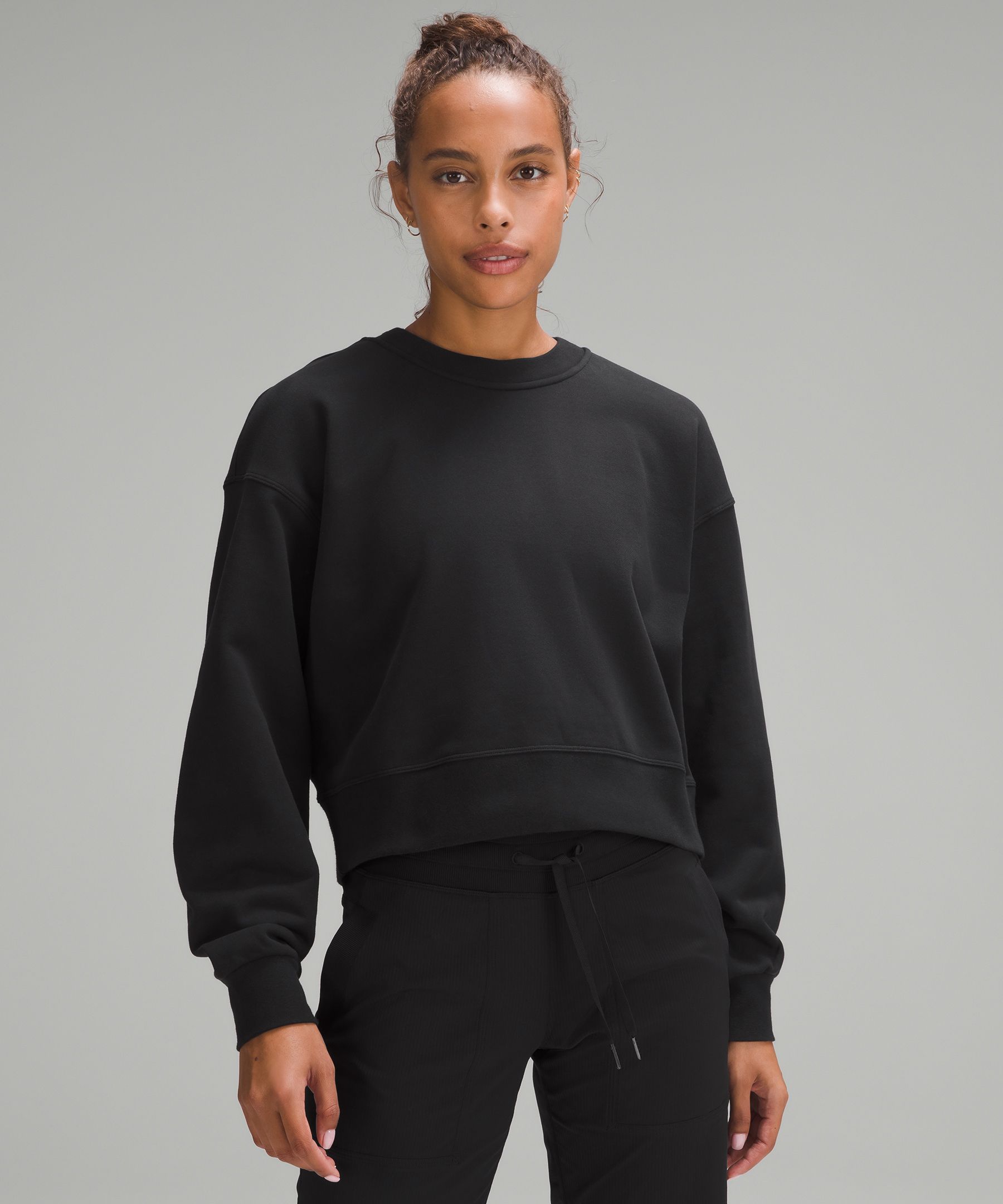 Perfectly Oversized Cropped Crew *French Terry | Women's Hoodies