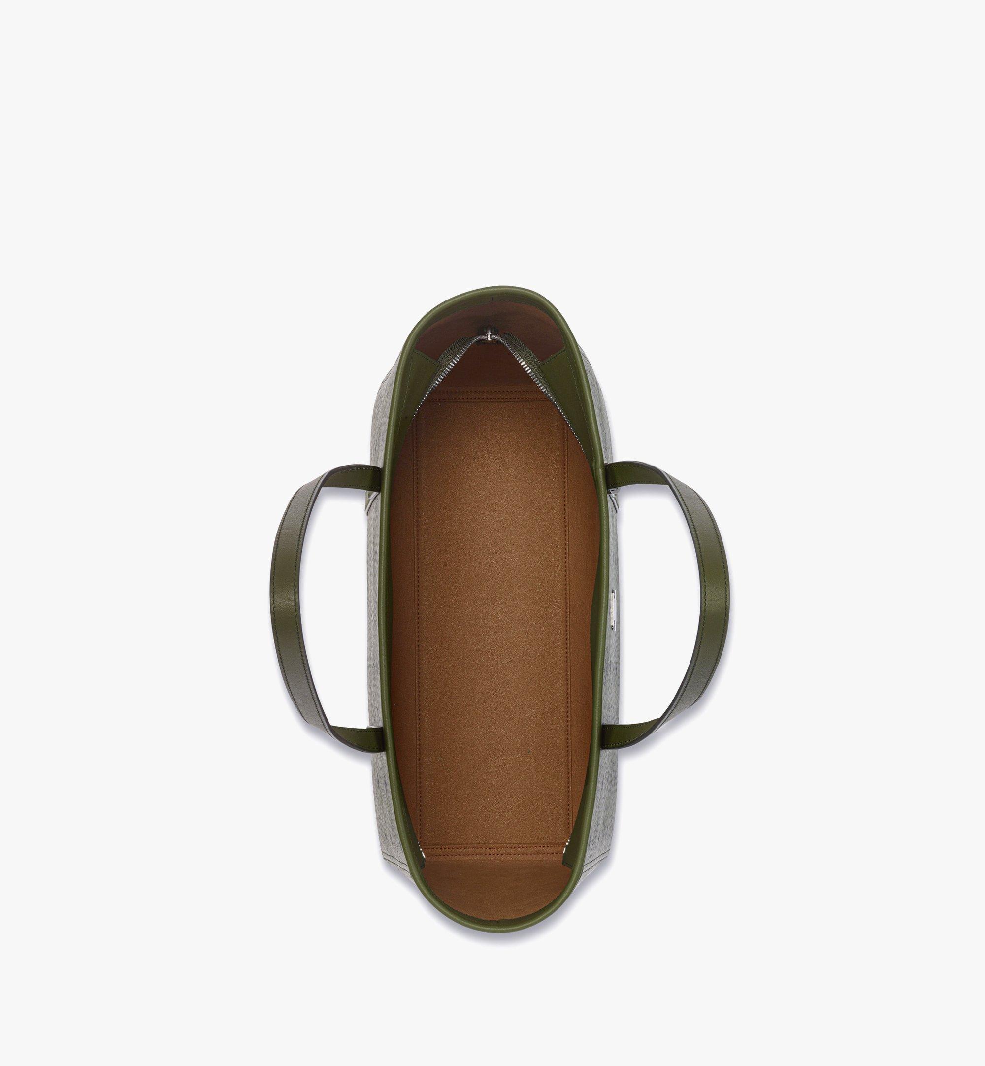 Medium Toni Top-Zip Shopper in Visetos Green | MCM ®US