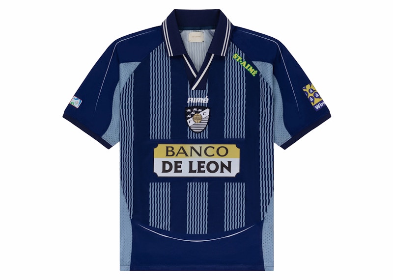Aime Leon Dore Team Leon Soccer Jersey Blue Men's - SS24 - US
