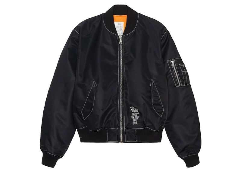 Stussy Built Reversible Bomber Jacket Black Men's - FW24 - US