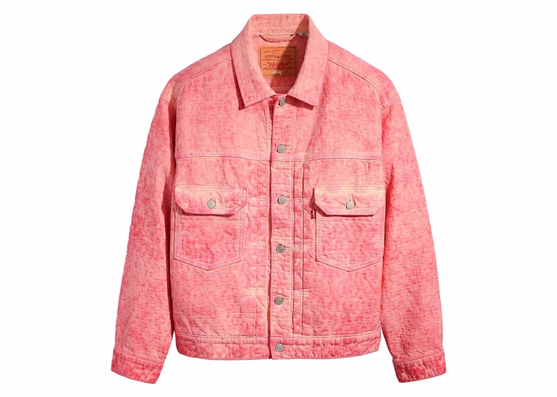 Stussy x Levi's Dyed Jacquard Jacket Pink Men's - FW23 - US