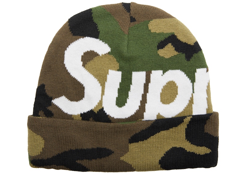 Supreme Big Logo Beanie (FW17) Woodland Camo - FW17 - US