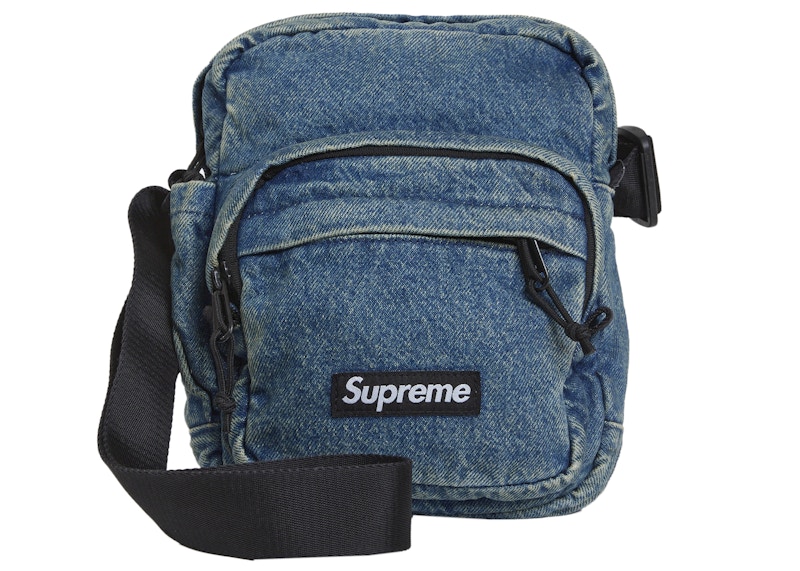 Supreme Denim Shoulder Bag Washed Indigo - FW25 - US
