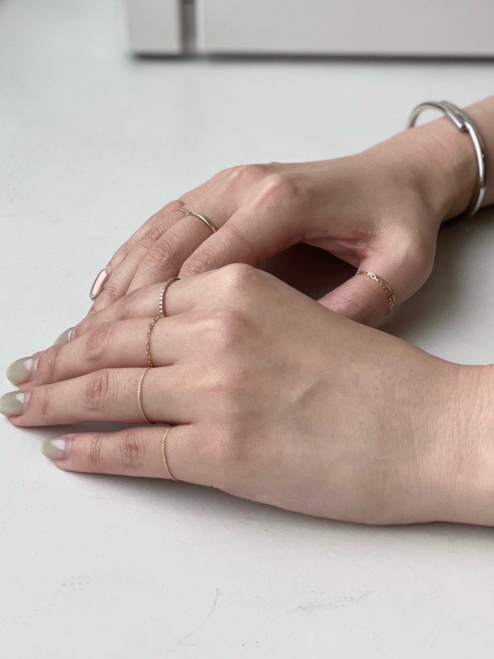 PAS TIERRA（パティエラ）の「-Briller- K10ハーフエタニティリング