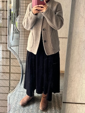 DANTON/ダントン] ウールモッサノーカラージャケットを使った人気