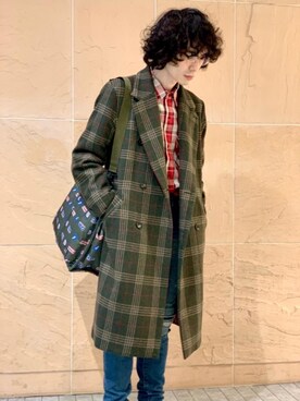 HYSTERIC GLAMOURのアイテムを使った「チェックコート」の人気