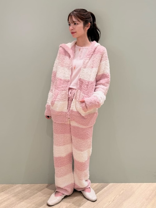 セール】ジェラート3ボーダーパーカ（ルームウェア/パジャマ）｜gelato