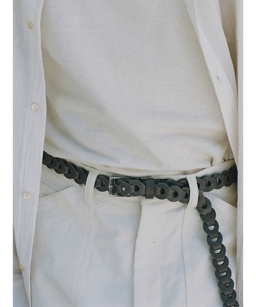 Llife（ライフ）の「Llife LEATHER CHAIN BELT（ベルト）」 - WEAR