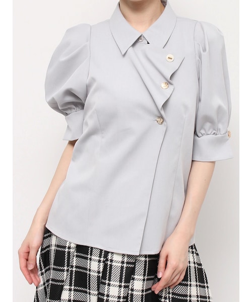 dazzlin（ダズリン）の「マルチボタンデザインブラウス（シャツ