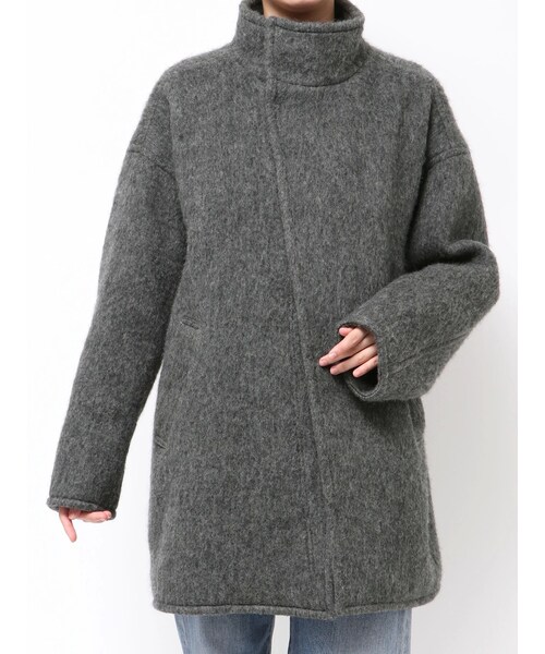 Ungrid（アングリッド）の「アルパカ混ミドル丈スタンドカラーコート