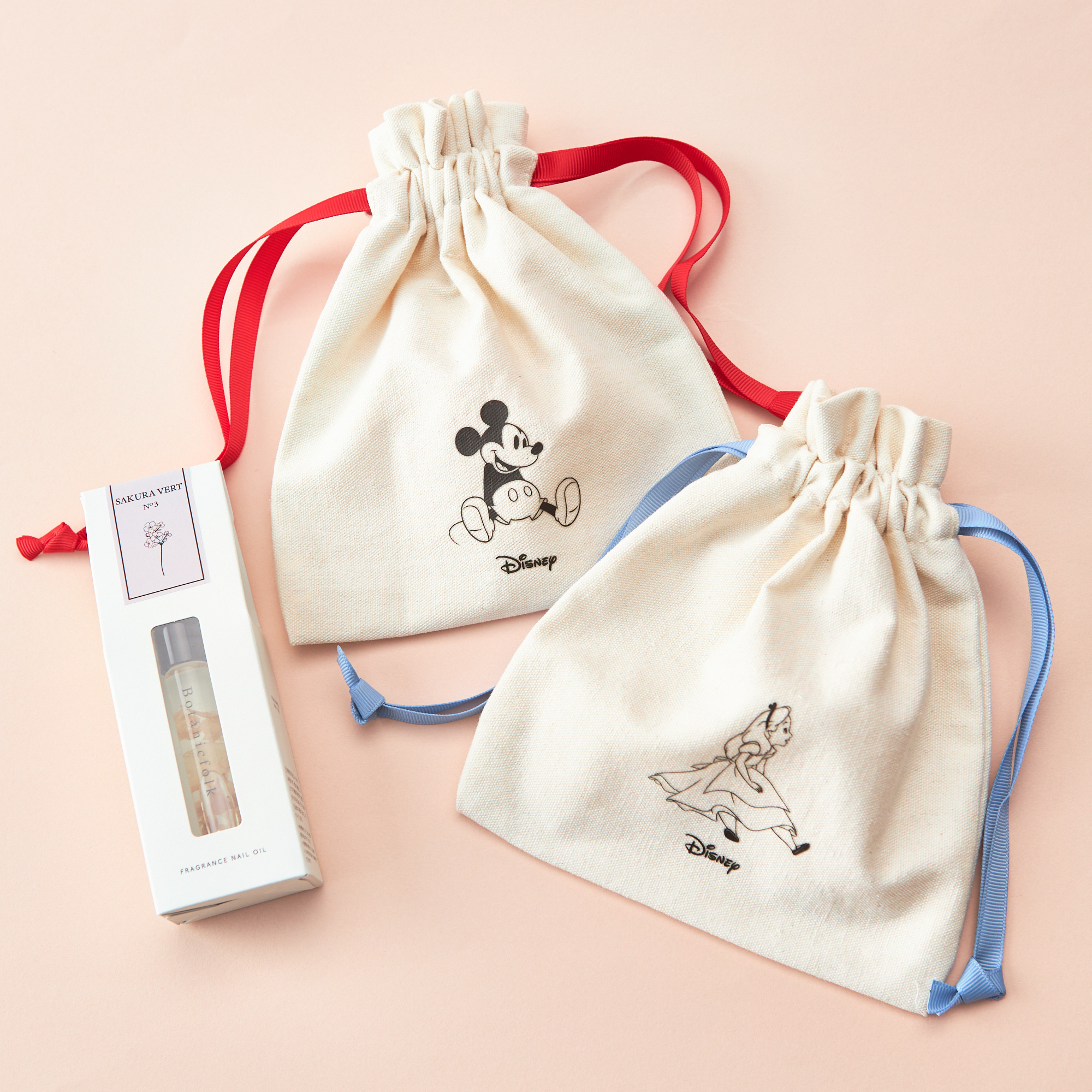 そのまま渡せるBOX付】Disney巾着ポーチ&ネイルオイル | ACCOMMODE