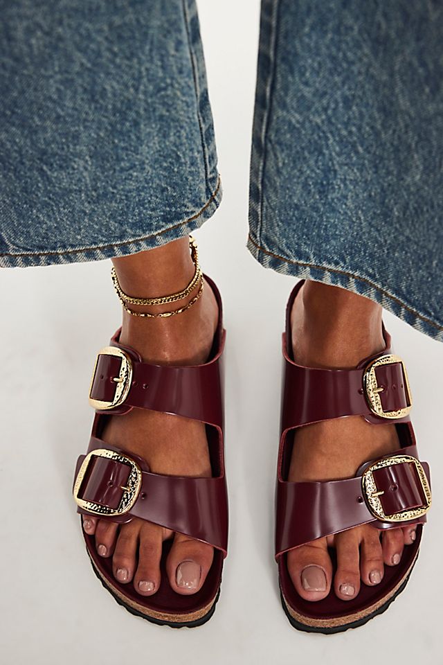 Birkenstock Arizona Hammered Big Buckle Sandals | Free People