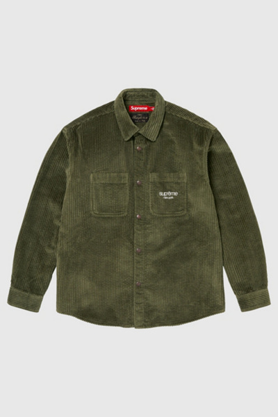 Supreme Wide Wale Corduroy Snap Shirt | Urban Outfitters