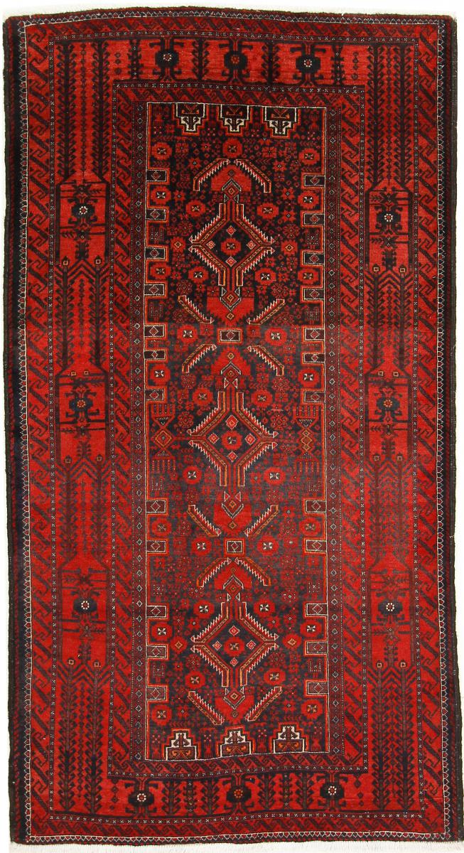 バルーチ オリエントカーペット 185x99 cm – 手作りのユニークな作品