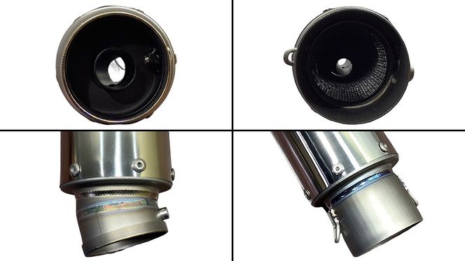 チタンサイレンサー 60.5π ミドルタイプ バイク パーツ 部品 マフラー