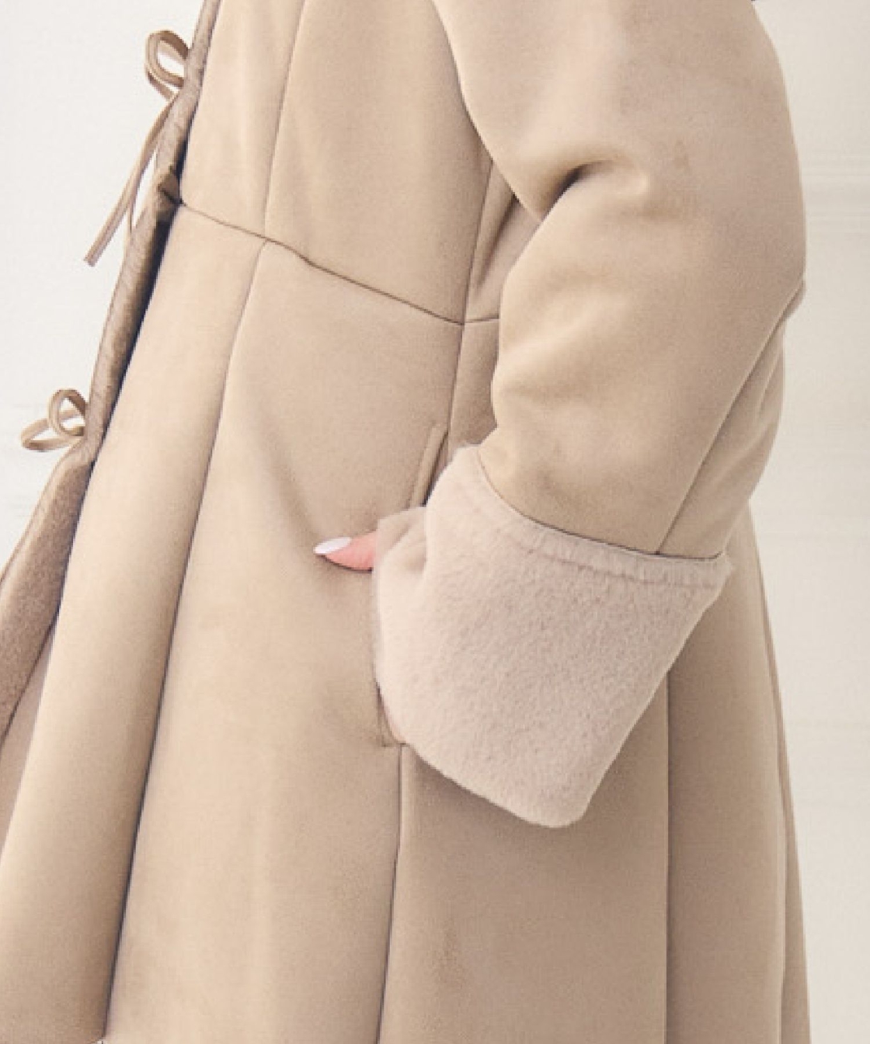 Fファー襟スエードコート|ems excite | RETRO GIRL ONLINE STORE