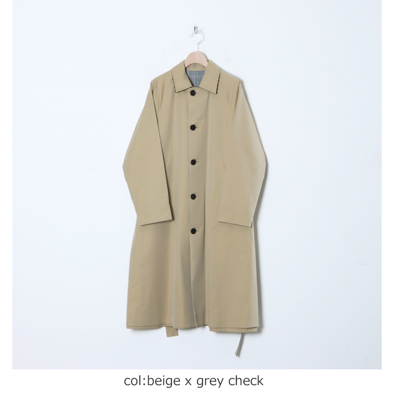 TICCA (ティッカ) リバーシブルステンカラーロングコート