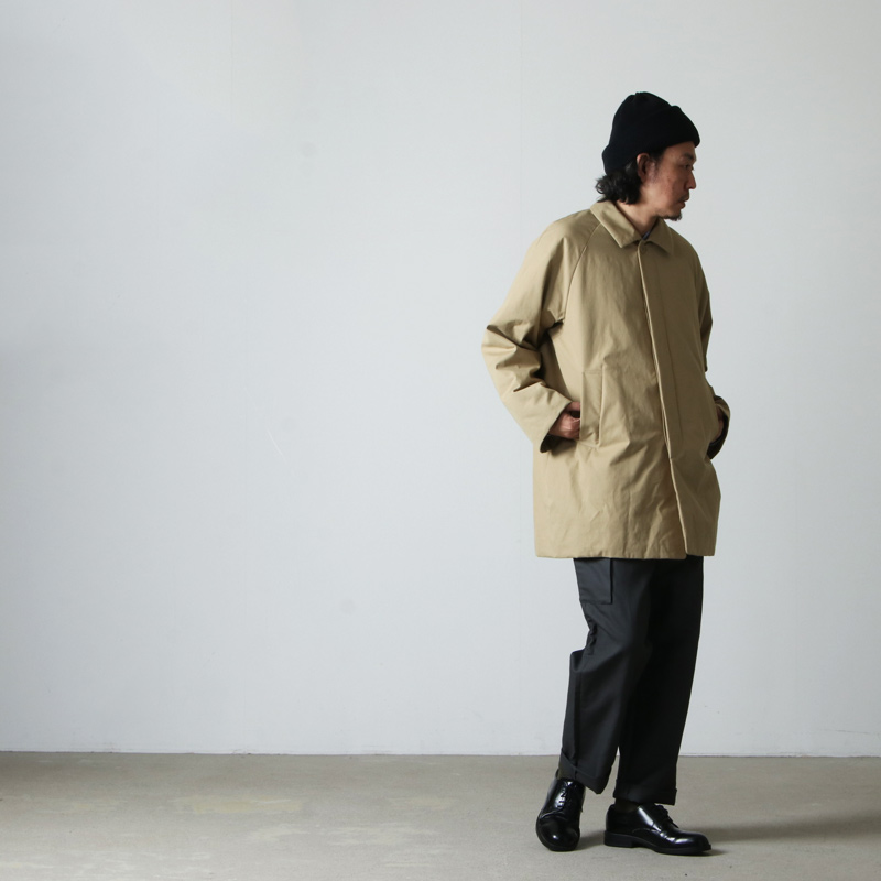 YAECA (ヤエカ) STAINCOLLAR COAT SHORT / ステンカラーコート ショート