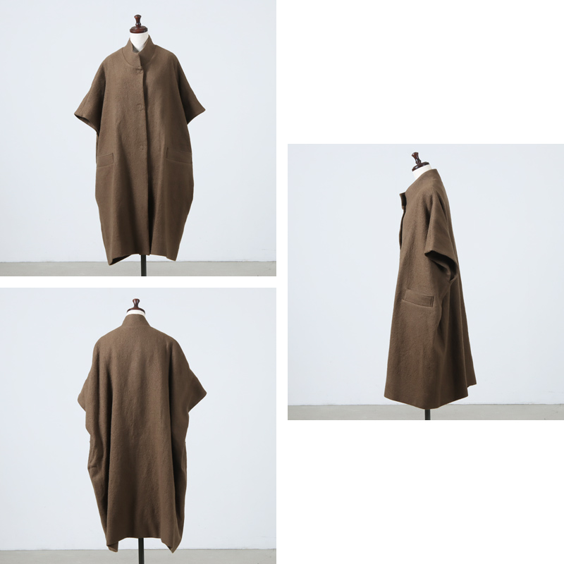 Atelier d'antan (アトリエ ダンタン) Turk Wool Short Sleeve Coat