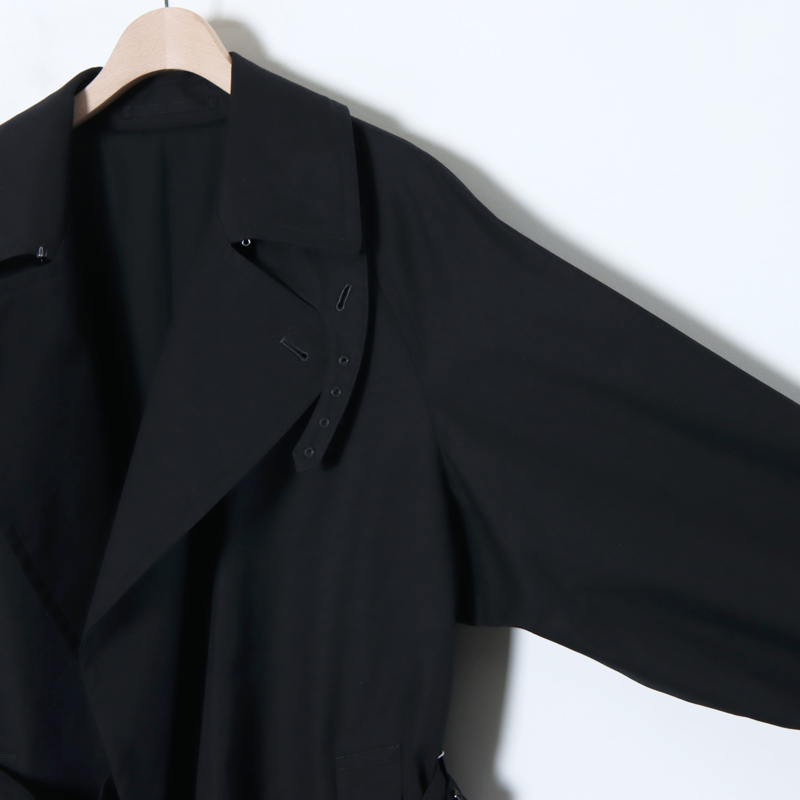 blurhms (ブラームス) Gabardine Double Belt Trench Coat