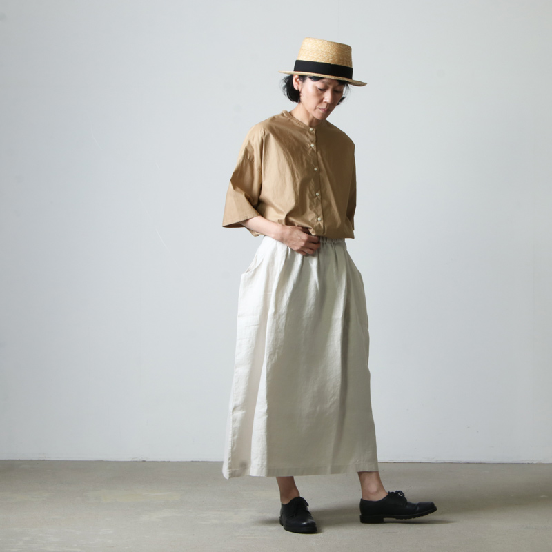 evameva (エヴァムエヴァ) linen skirt / リネンスカート