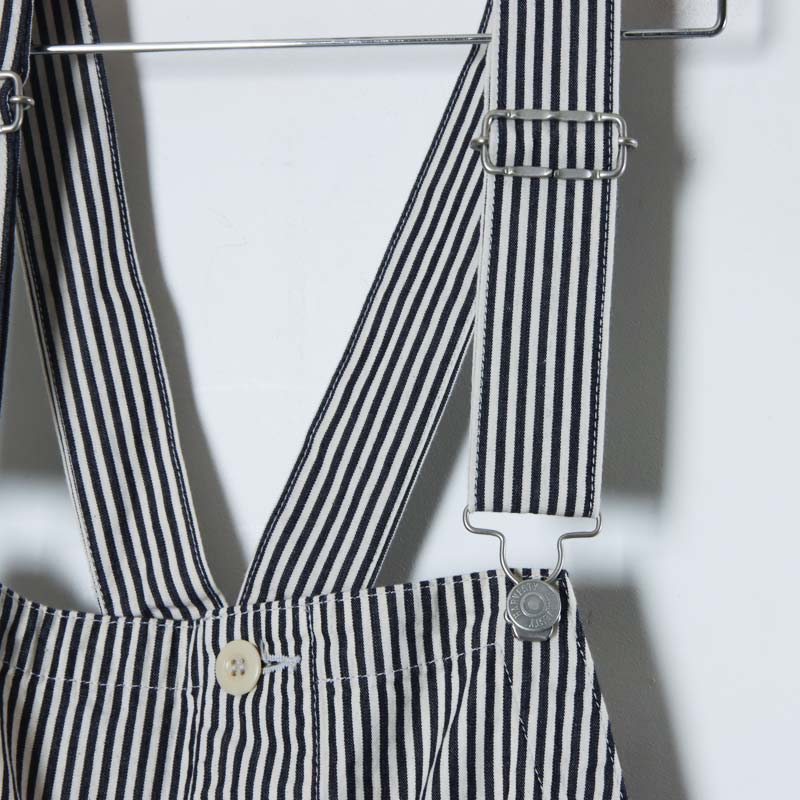 HARVESTY (ハーベスティ) オーバーオール ノンフェイドストライプ