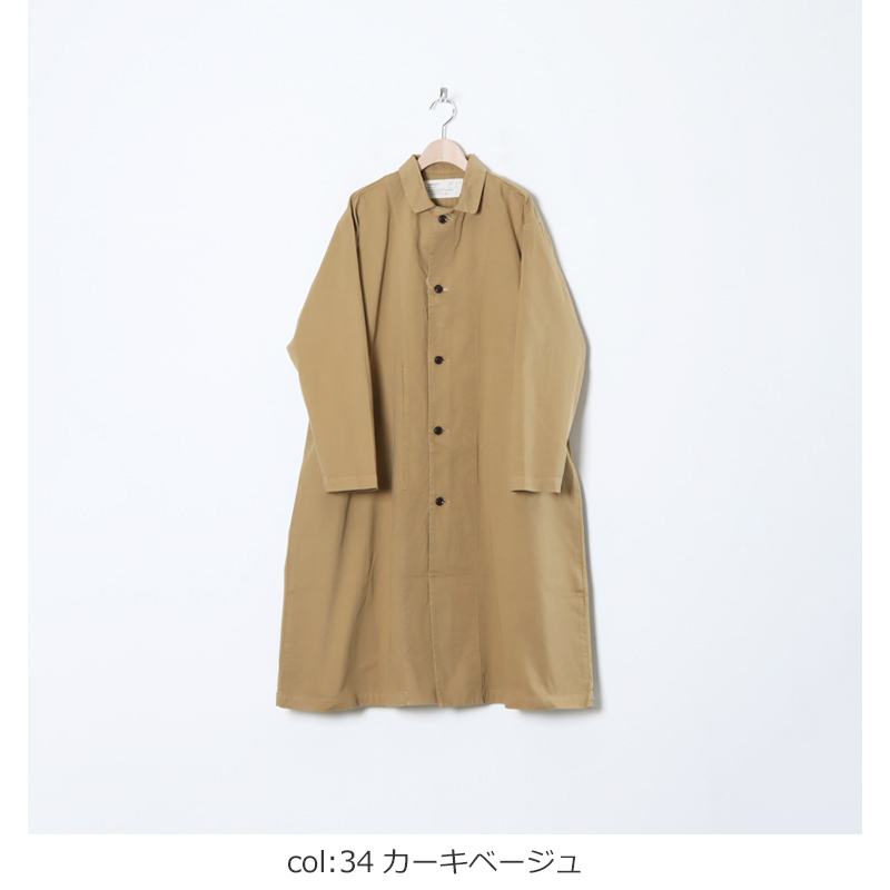 HARVESTY (ハーベスティ) オーバーコート チノクロス製品染