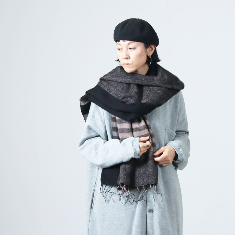KHATA (カタ) 大判ストール ストライプ