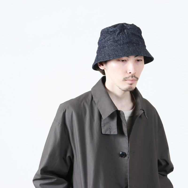 KIJIMA TAKAYUKI (キジマタカユキ) COTTON SILK DENIM BUCKET HAT