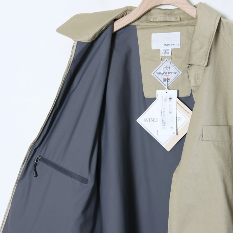 nanamica (ナナミカ) WINDSTOPPER Chino Crew Jacket / ウィンド