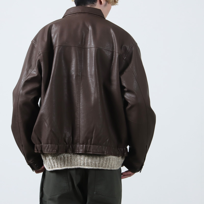 SEDAN ALL-PURPOSE (セダンオールパーパス) Synthetic Leather Jacket
