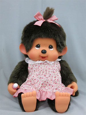 やわらかモンチッチ フラワードレスXL 女の子[セキグチ]《在庫切れ》