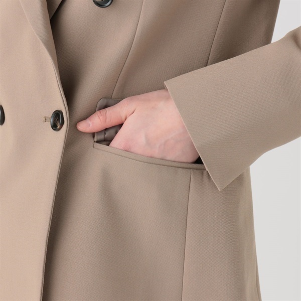 ダブルブレストジャケット 3点スーツ レディス Purelast(ピュアラスト