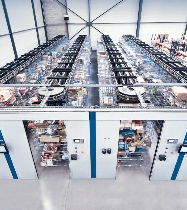 業務用回転陳列棚 - HCM - KARDEX - 自動 / 横型