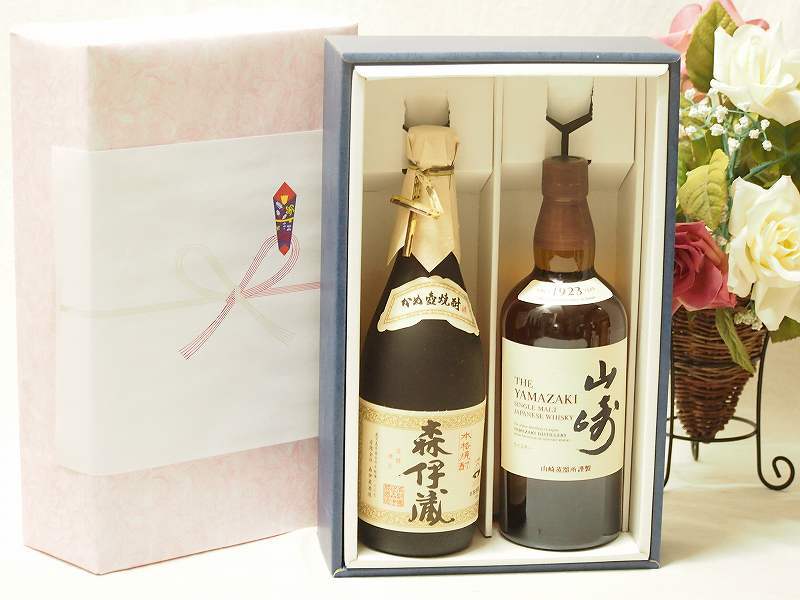 プレミアムギフトボックス芋焼酎森伊蔵720mlセット ウイスキー山崎43