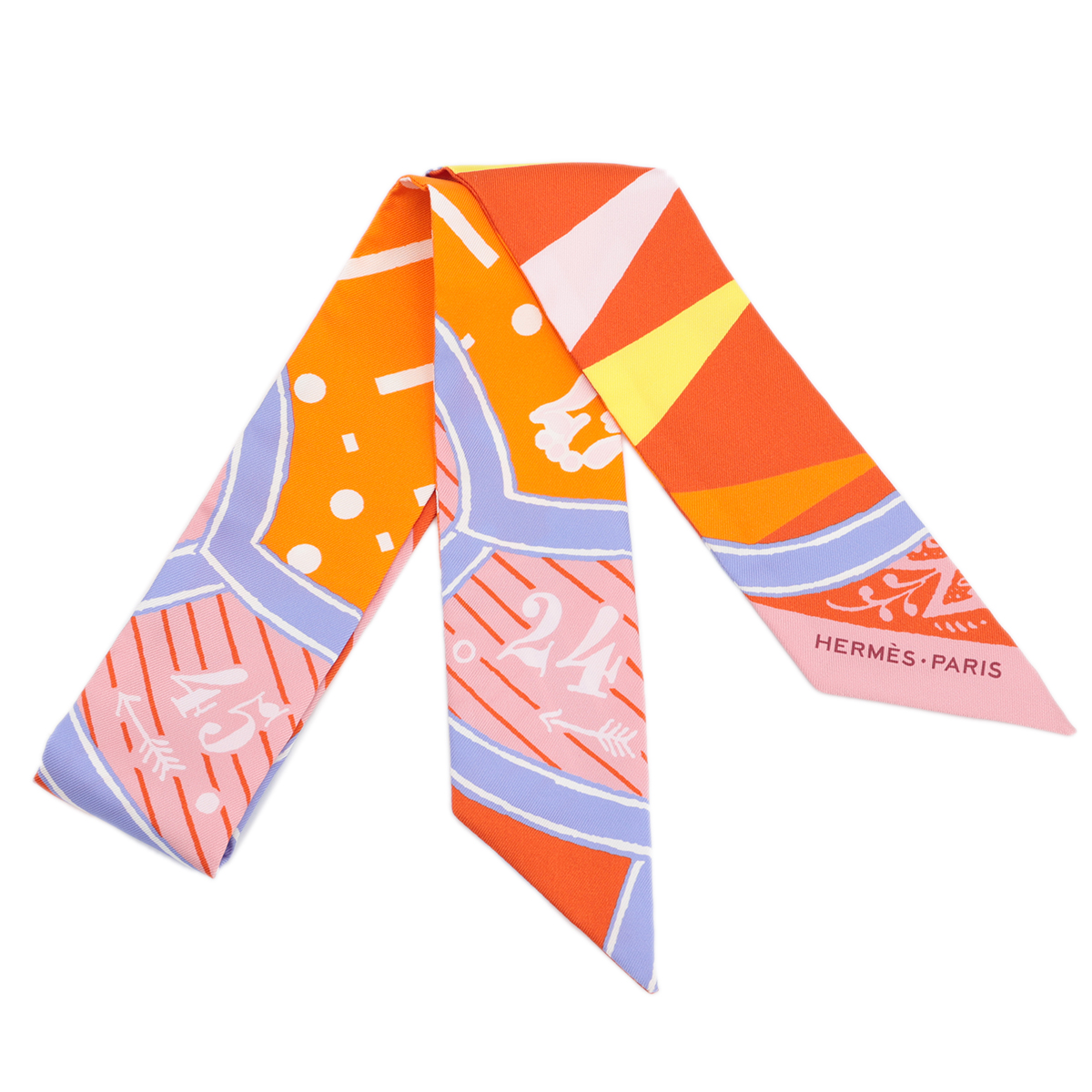 HERMÈS エルメス ツイリー シルクゲーム オレンジ シルク - GINZA