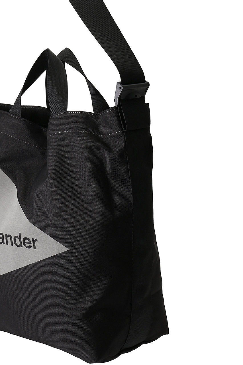 and wander(アンドワンダー)｜【UNISEX】recycle OX tote bag/ブラック