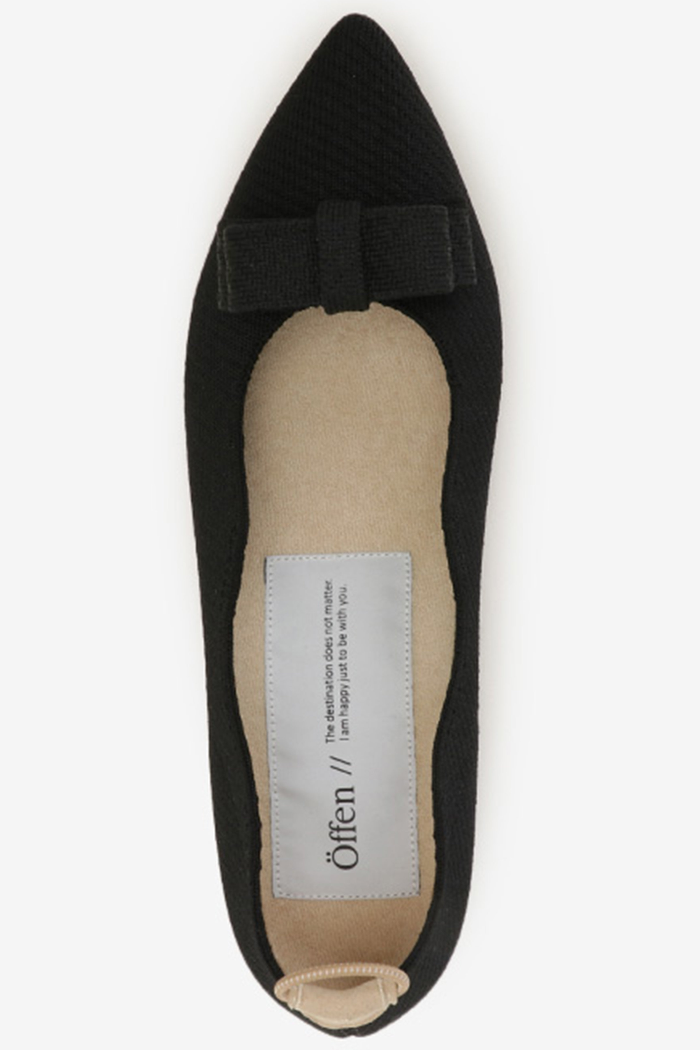 Offen(オッフェン)｜pointed-RUBAN/BLACK の通販｜ELLESHOP・(エル