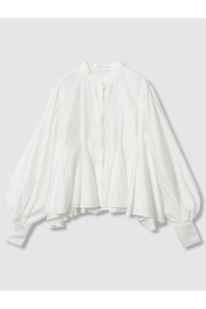 allureville(アルアバイル)｜ヘムマチフレアブラウス/オフホワイト の