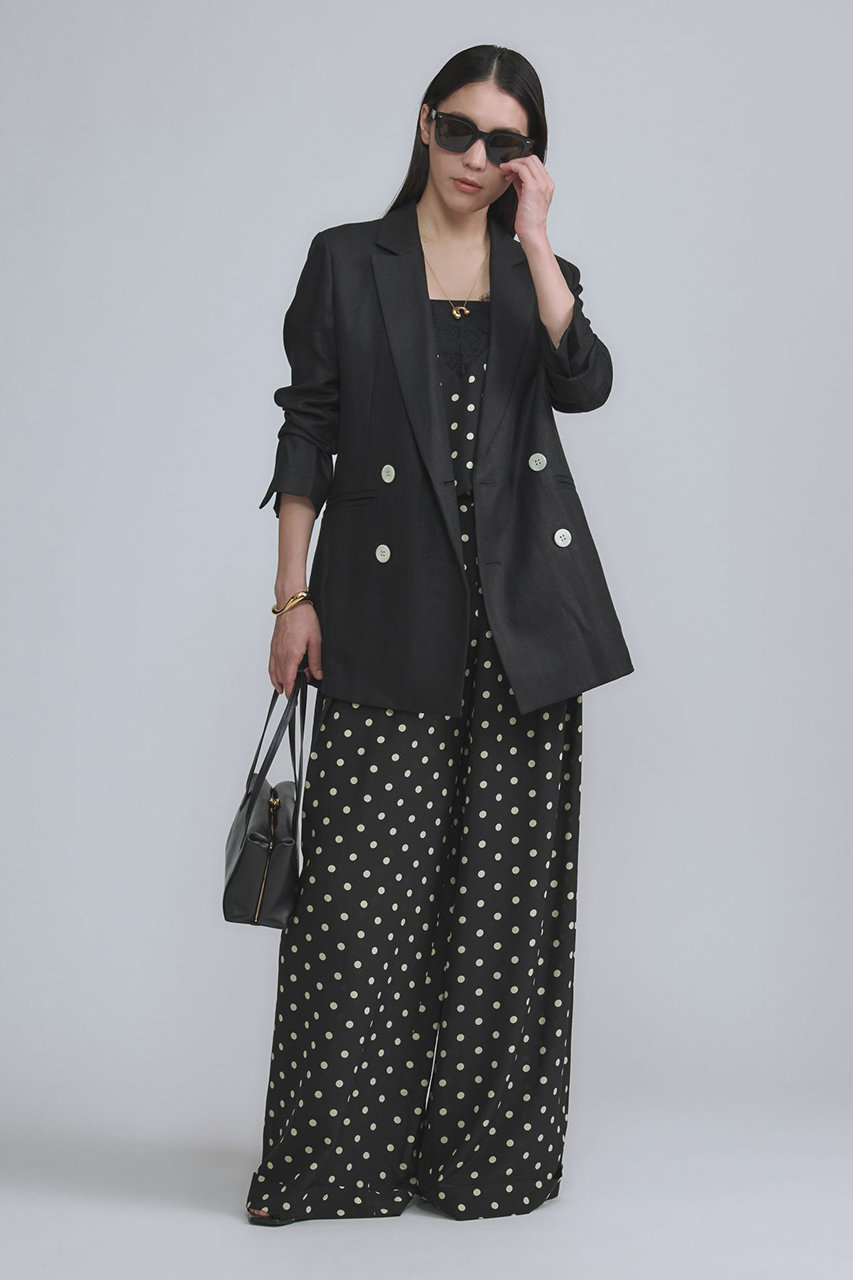 Chaos(カオス)｜リネンヘリンボンジャケット/ブラック の通販