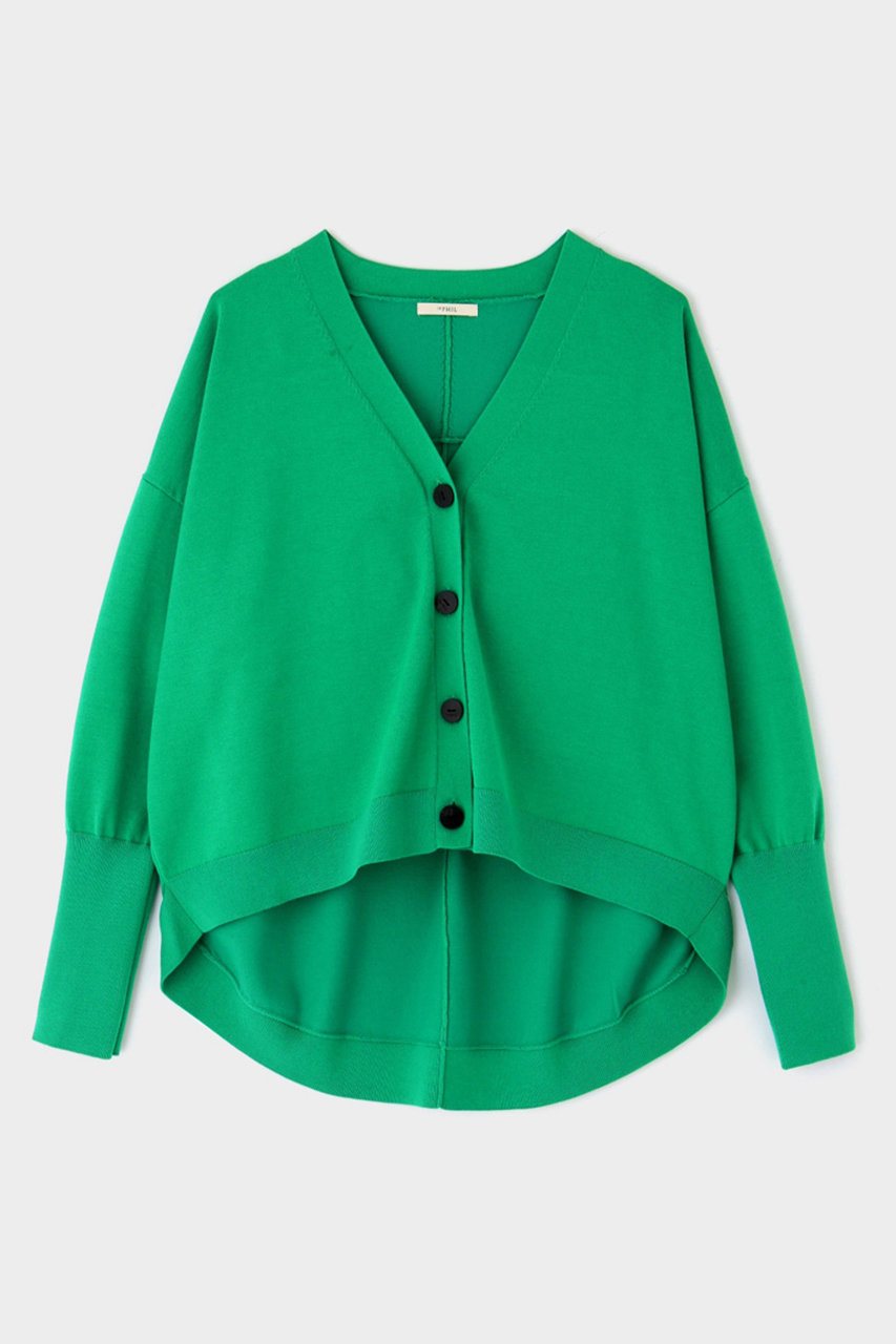 LE PHIL(ル フィル)｜ライトコンパクトカーディガン/グリーン の通販