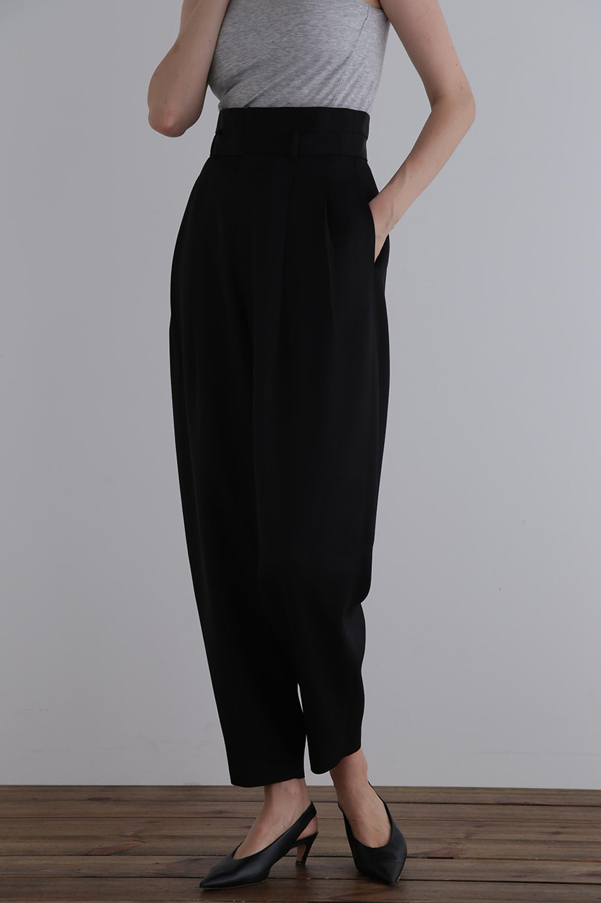 LE PHIL(ル フィル)｜ヴィスウールツイルバレルパンツ/ブラック の通販