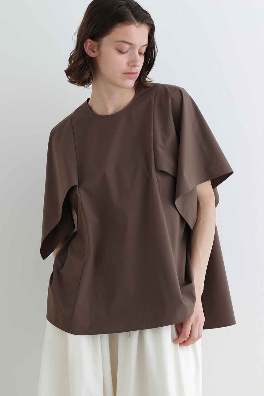 LE PHIL(ル フィル)｜SOLOTEXブロードブラウス/ブラウン の通販