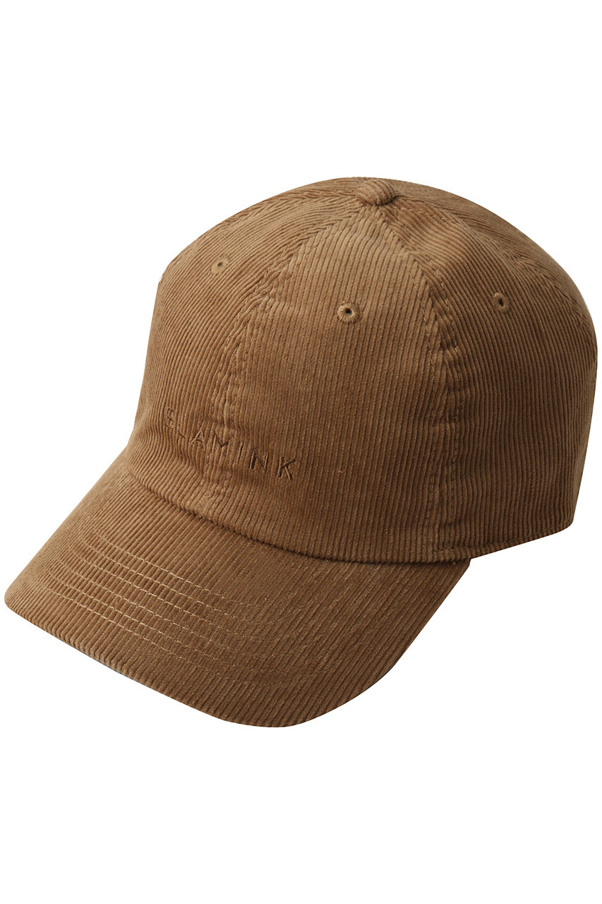 楽天ポイント還元】BLAMINK コーデュロイロゴキャップ (ミッドブラウン