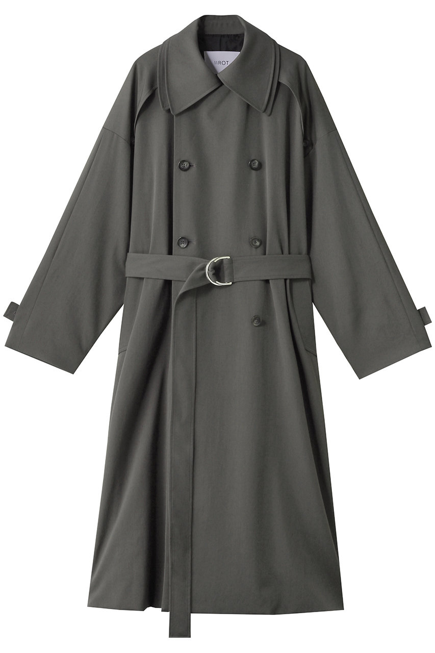 IIROT(イロット)｜ギャバジン トレンチ コート/ダークストーン の通販