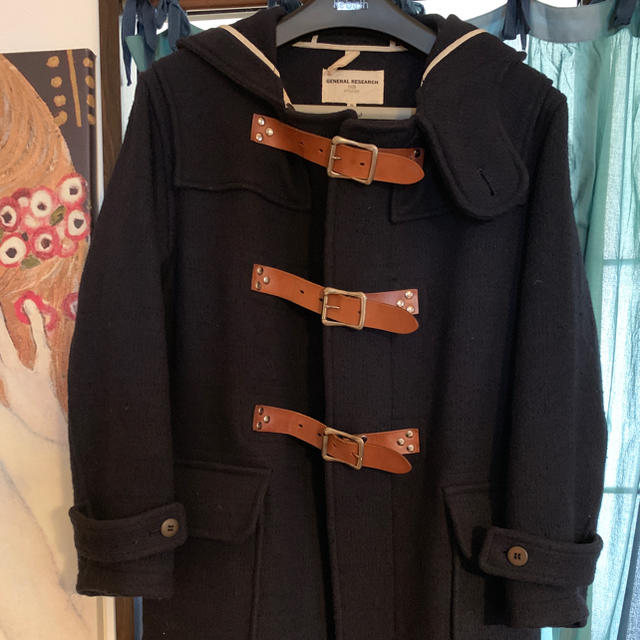 General Research - ジェネラルリサーチ レザーベルトダッフルコートの